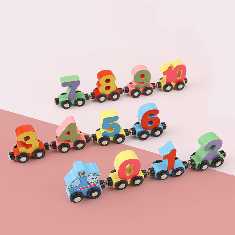 Gronavex - Educational Wooden Train Toy for Kids