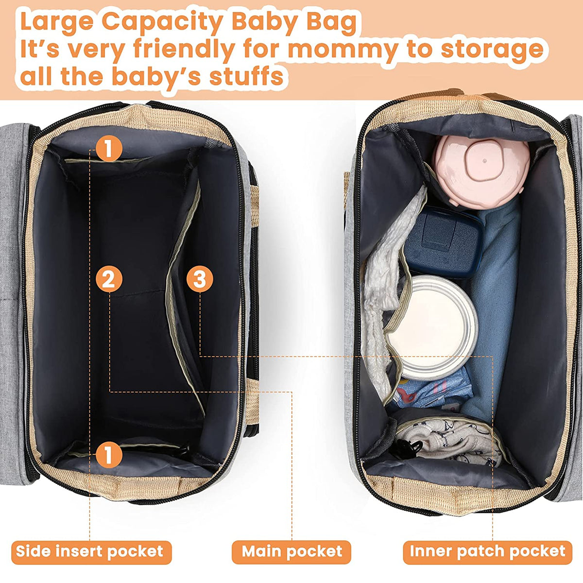 Micove - All-In-One Baby Diaper Travel Bag