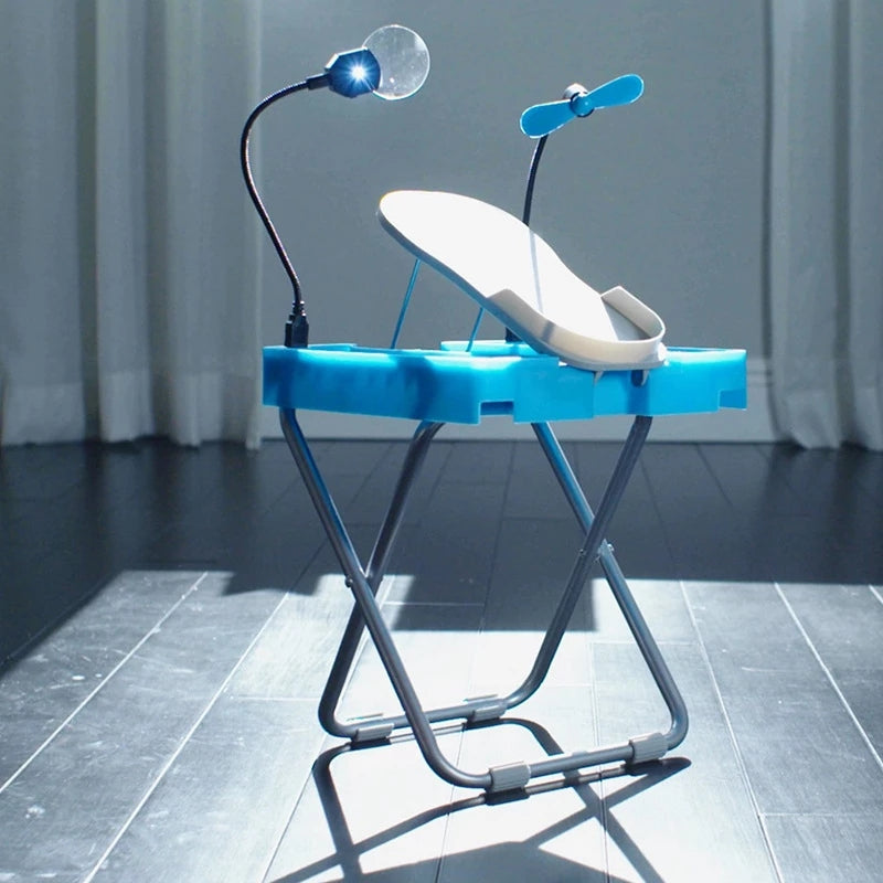 Glesmoor - Foldable LED Pedicure Stool
