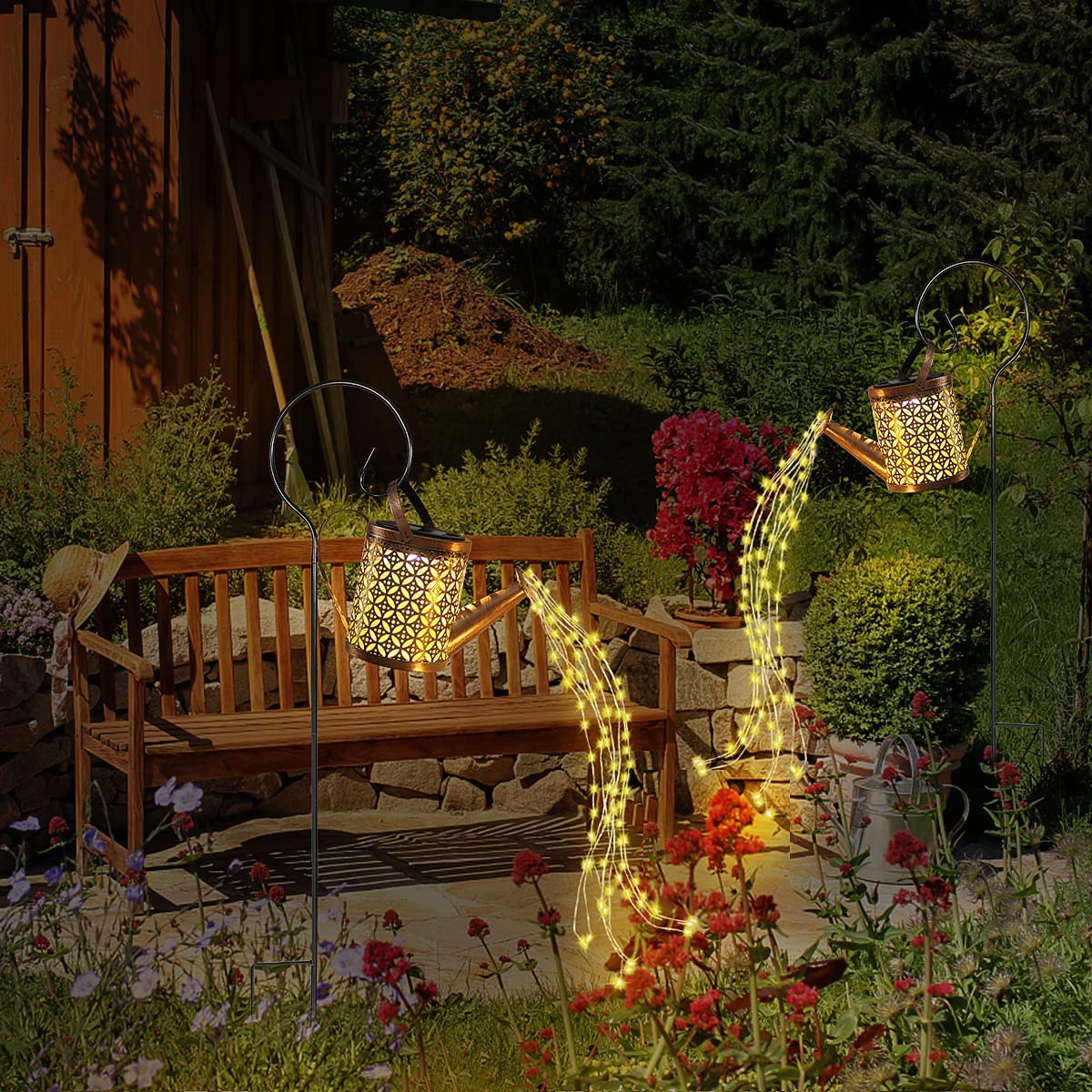 Kelsburn - Decorative Solar Watering Can Light