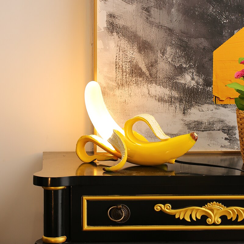 Banana Lights Table Lamp - Elegant Art Deco Accent Light
