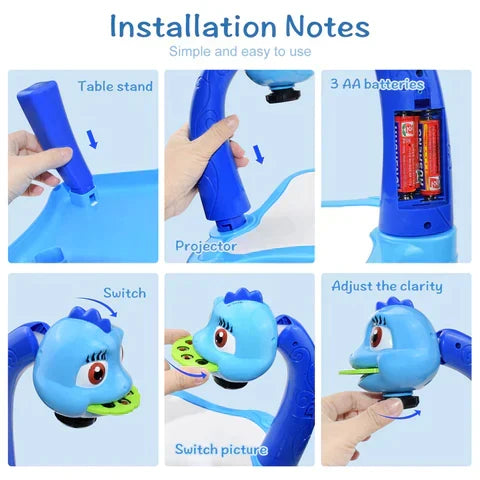 DinoSketch Board - Creative Drawing Board with 12-Piece Set