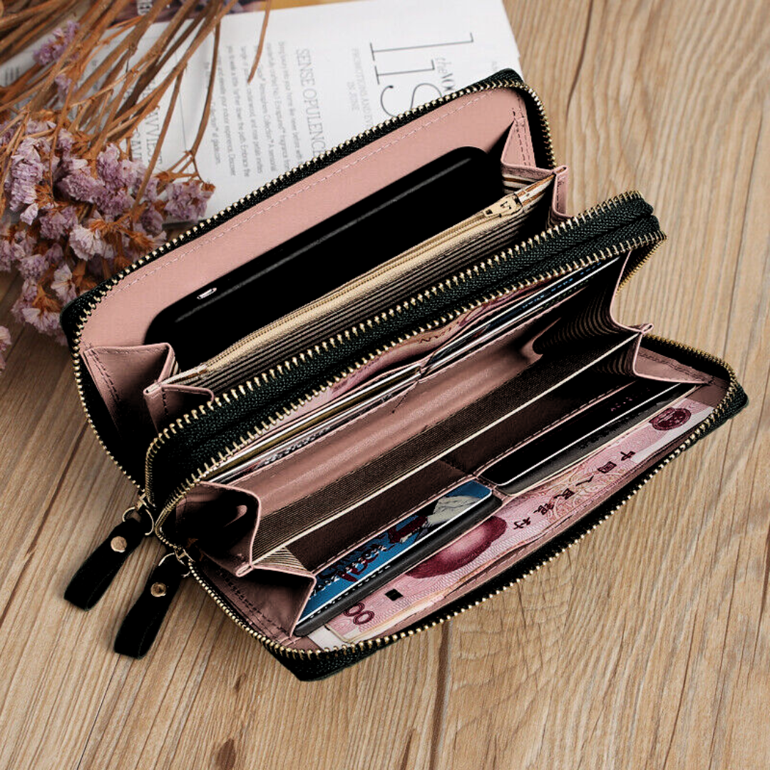 SleekWallet - Quilted Wristlet Wallet for Everyday Essentials