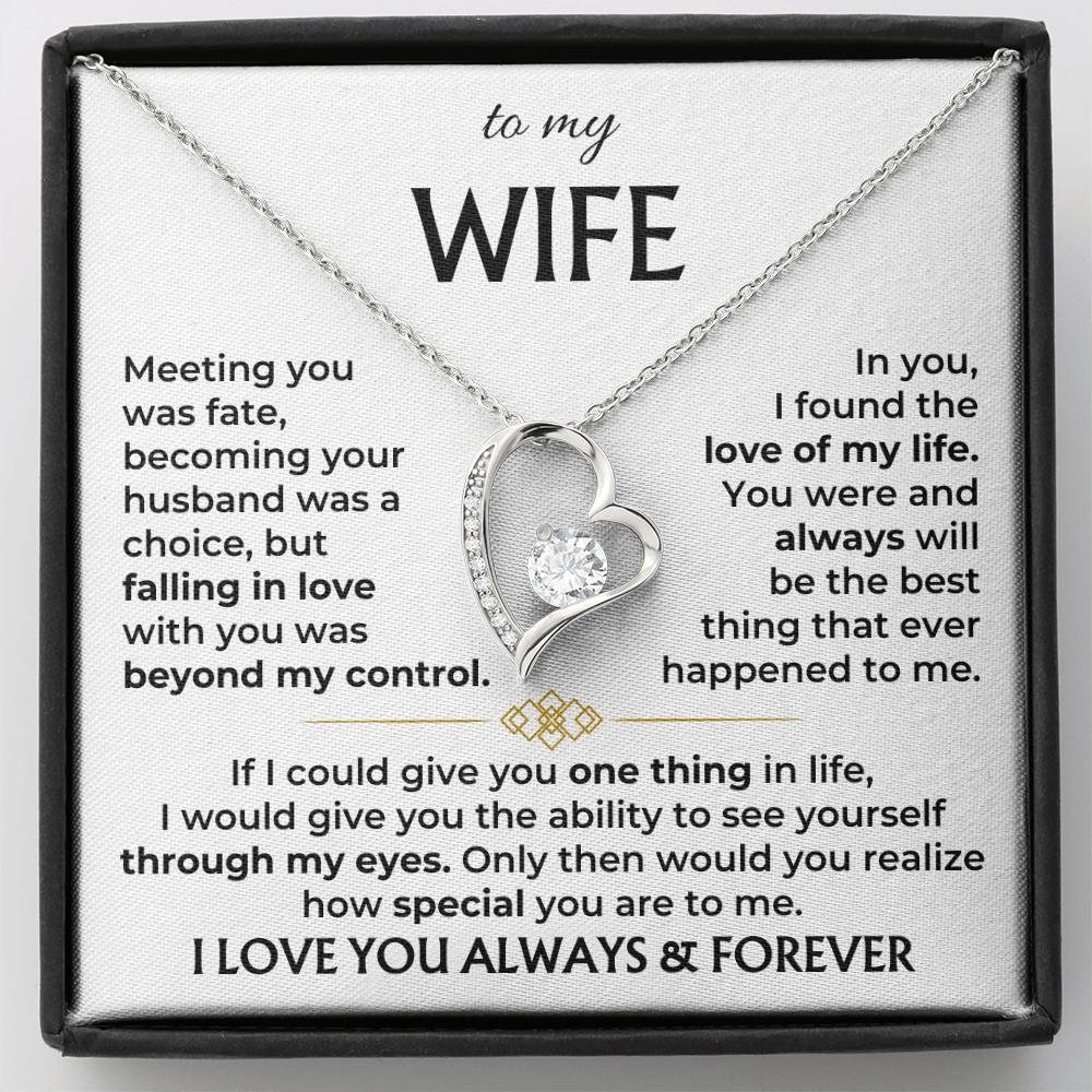 Diamond Love - Elegant Heart Necklace for Her