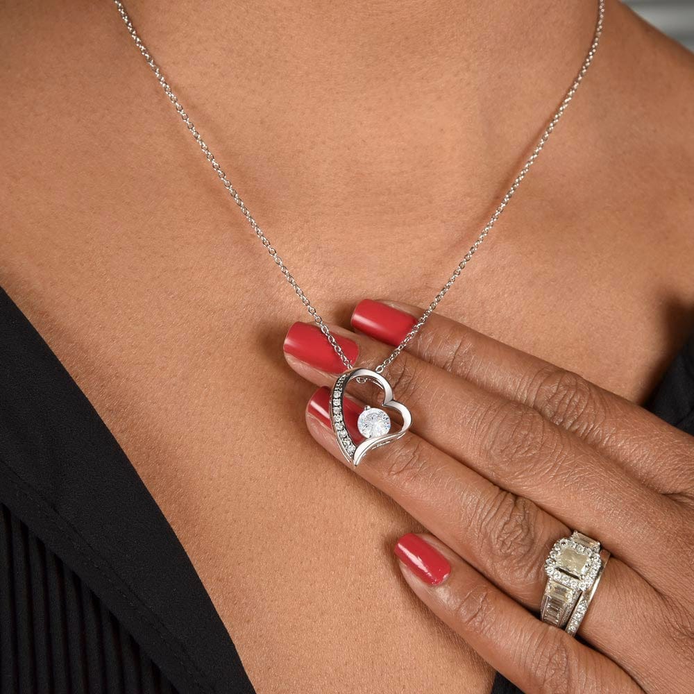 Diamond Love - Elegant Heart Necklace for Her