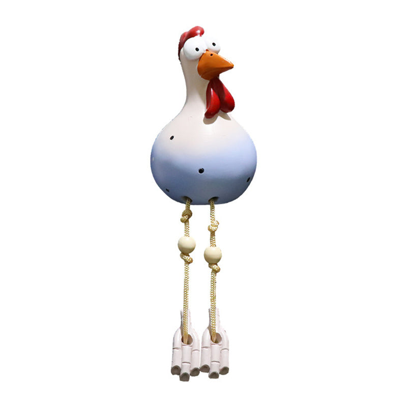 HappyChick Garden Decor - Charming Ceramic Chicken Garden Ornaments