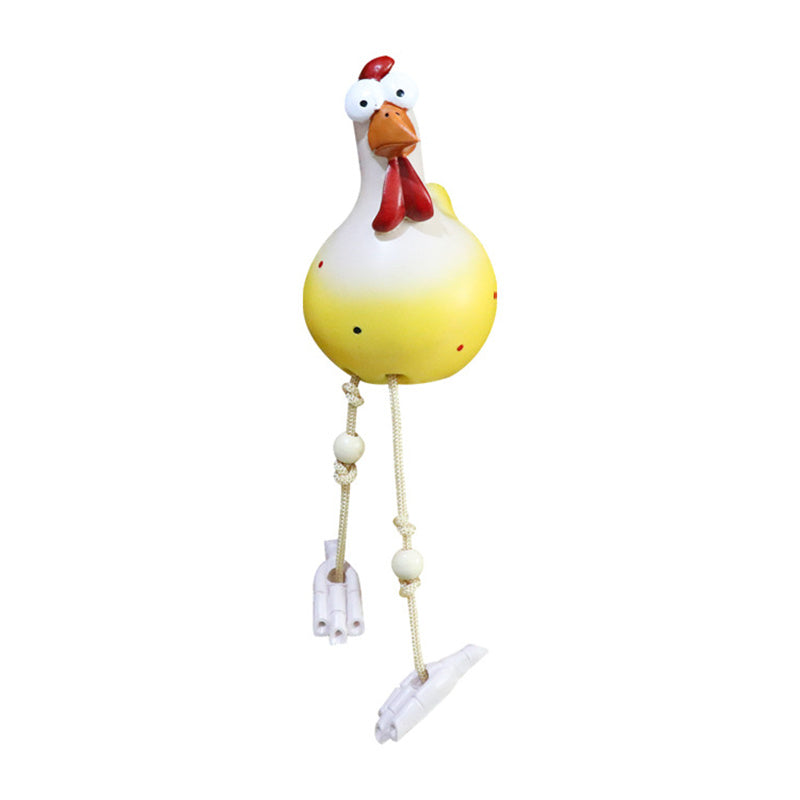HappyChick Garden Decor - Charming Ceramic Chicken Garden Ornaments