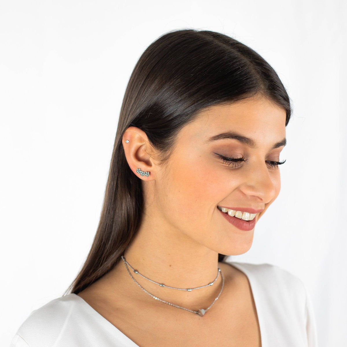 Julia Heart Necklace - A Romantic Double-Layer Design