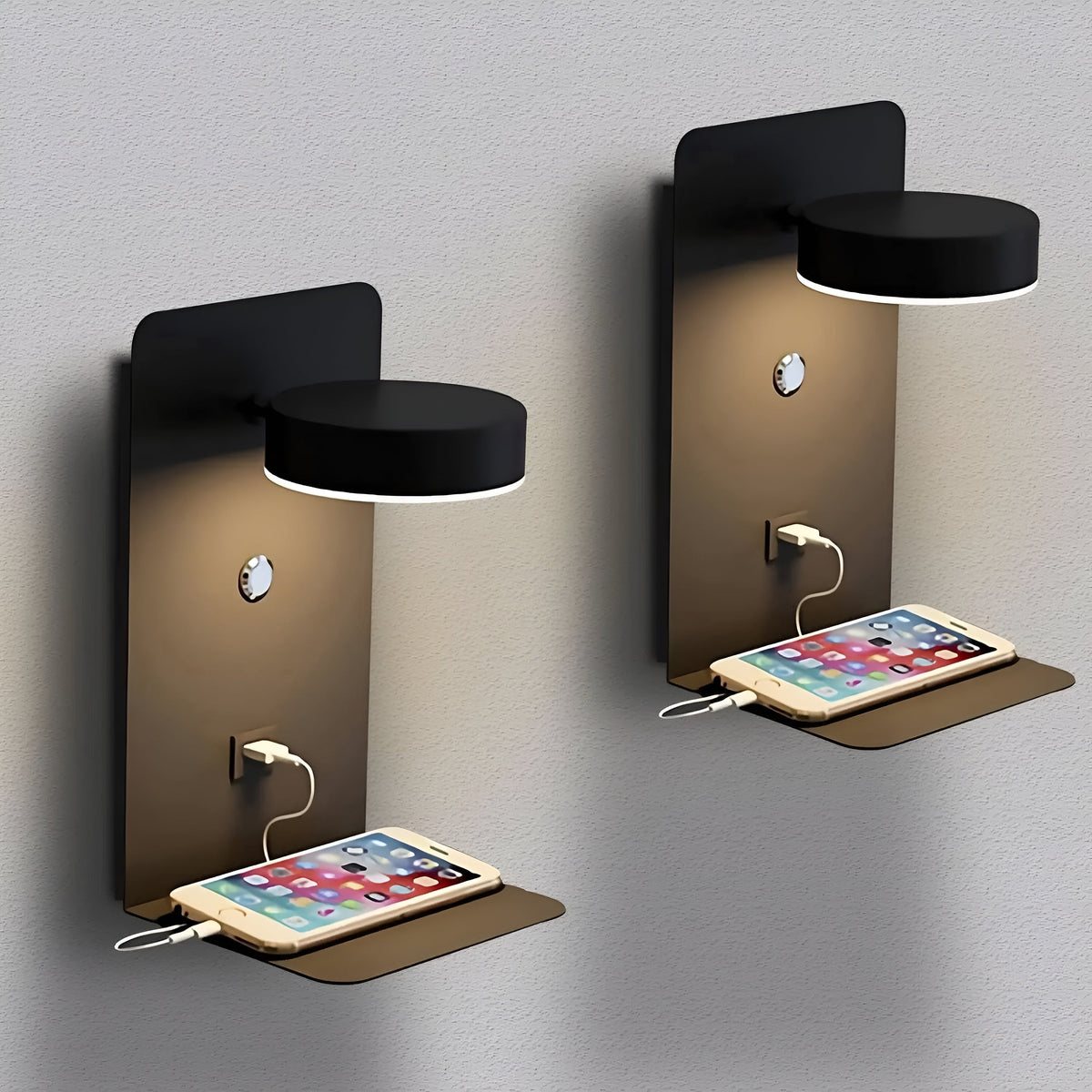 Rogmont - Modern Black and White Wall Lamp