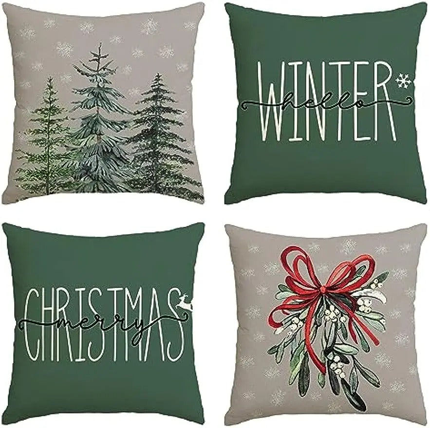 Rondura - Cozy Winter Tree Print Cushion Cover