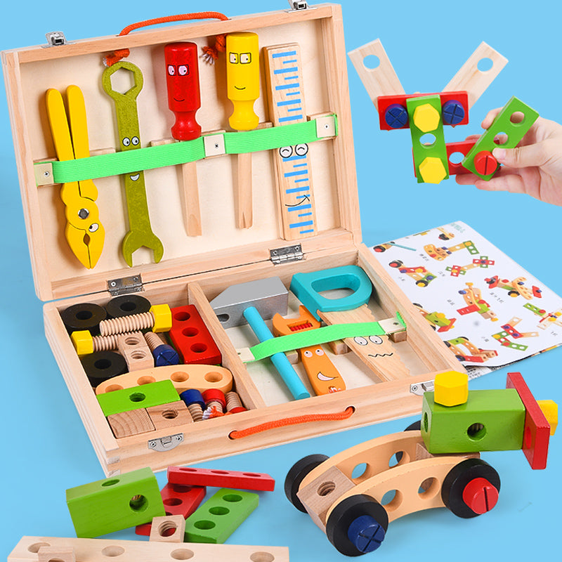 MakerBox - Creative Wooden Building Set for Kids