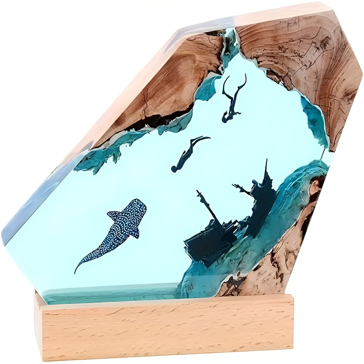 DeepDive Illumina - Ocean-Inspired Table Lamp For Home Decor