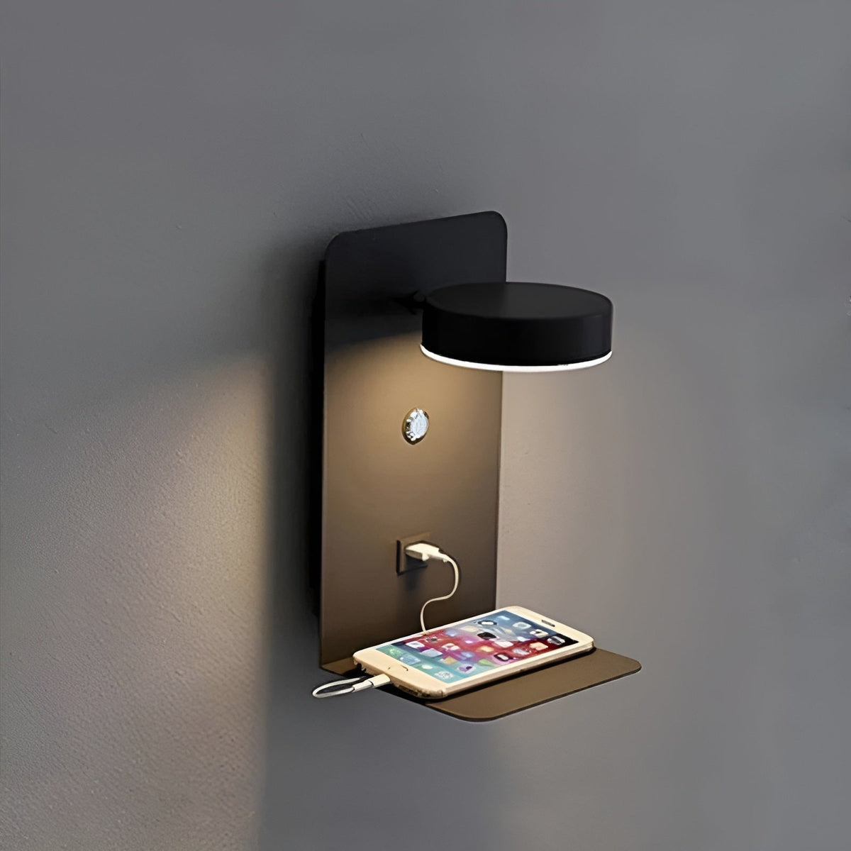 Rogmont - Modern Black and White Wall Lamp
