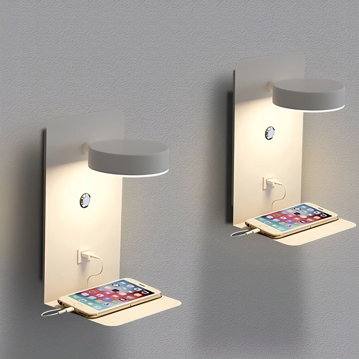 Rogmont - Modern Black and White Wall Lamp