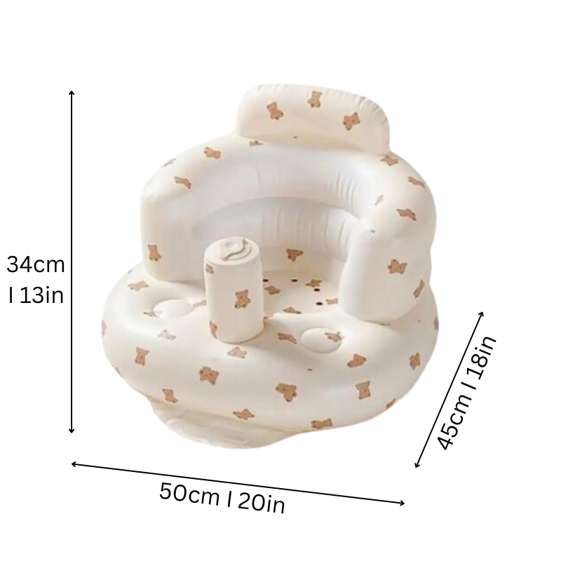 TeddySeat - Plush Inflatable Support Seat for Baby