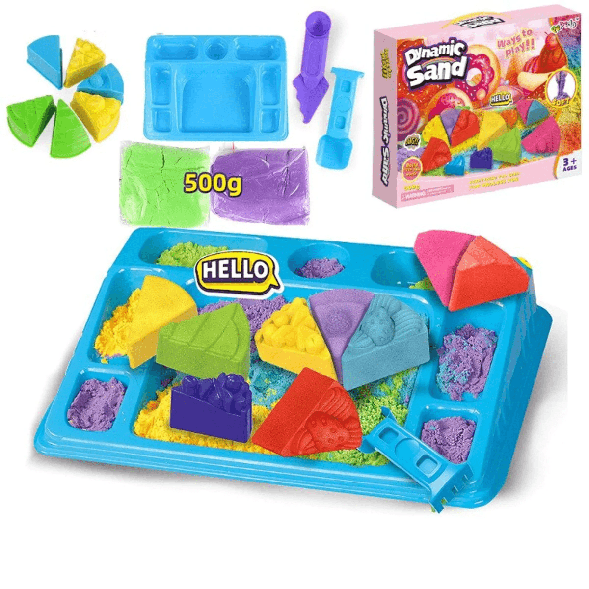 CreativePlay Sand Set - Imaginative Kinetic Sand Play Set