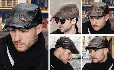 LuxeStyle Beret - Timeless Elegance in Leather