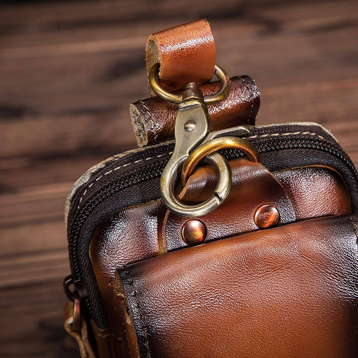 EliteGuard - Premium Leather Waist Bag for Men