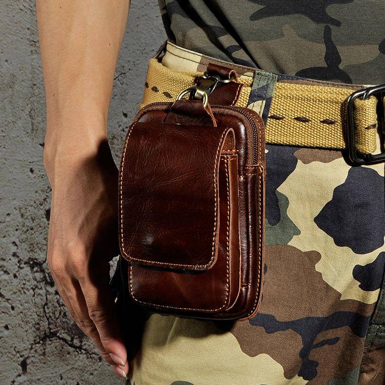 EliteGuard - Premium Leather Waist Bag for Men