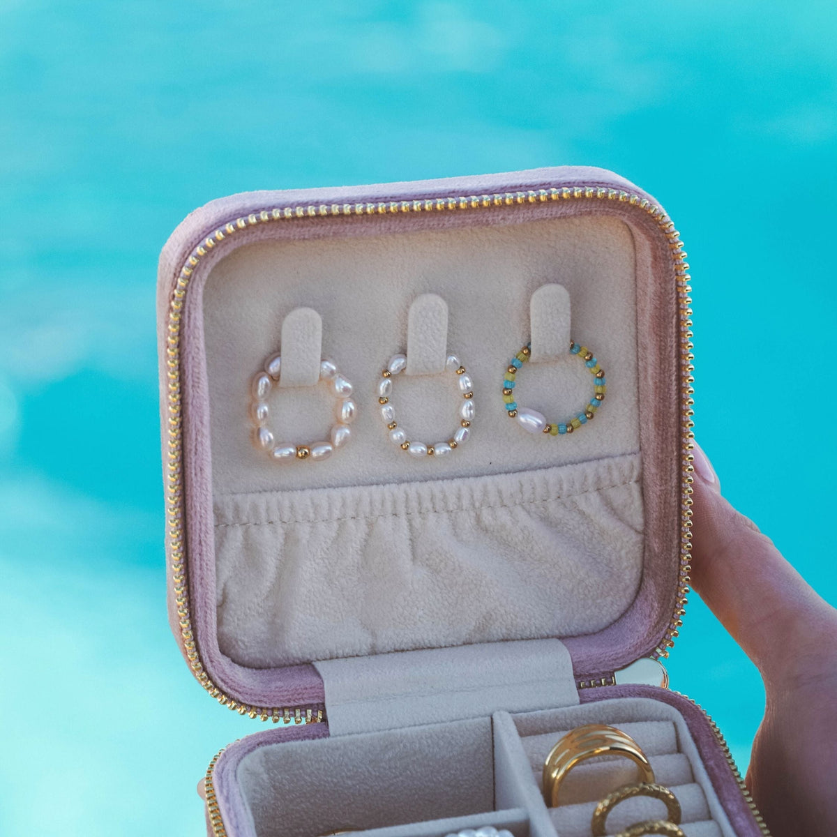Ocean Pearl Ring - Elegant Freshwater Pearl Ring for Women