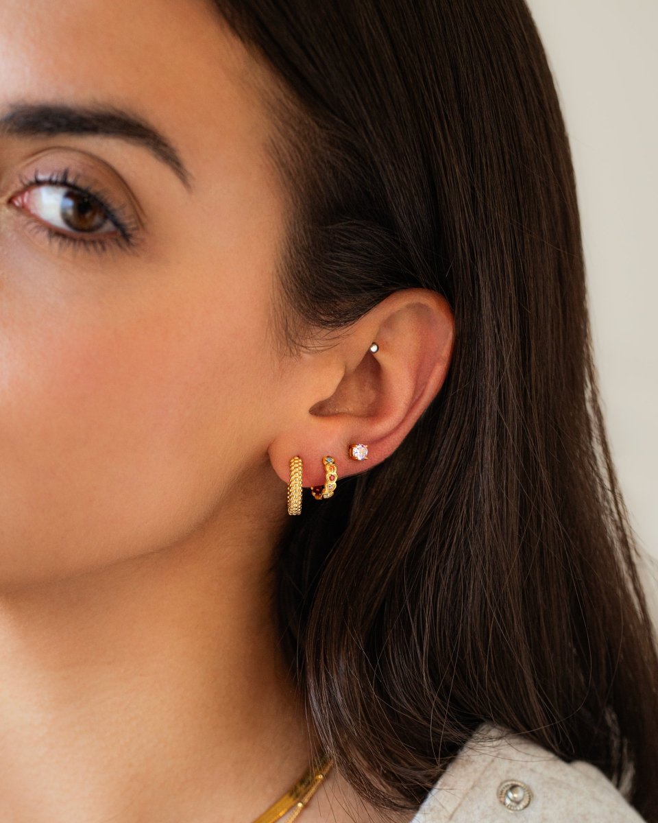 Aurilia - Elegant Sterling Silver Hoop Earrings