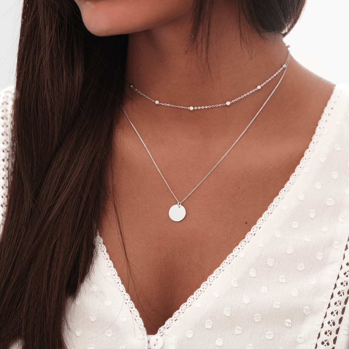 Tabriella - Elegant Double Medallion Necklace