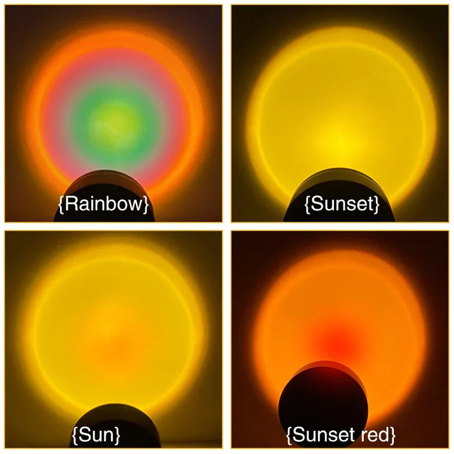 GlowSphere - Sunset Lamp with 4 Color Modes