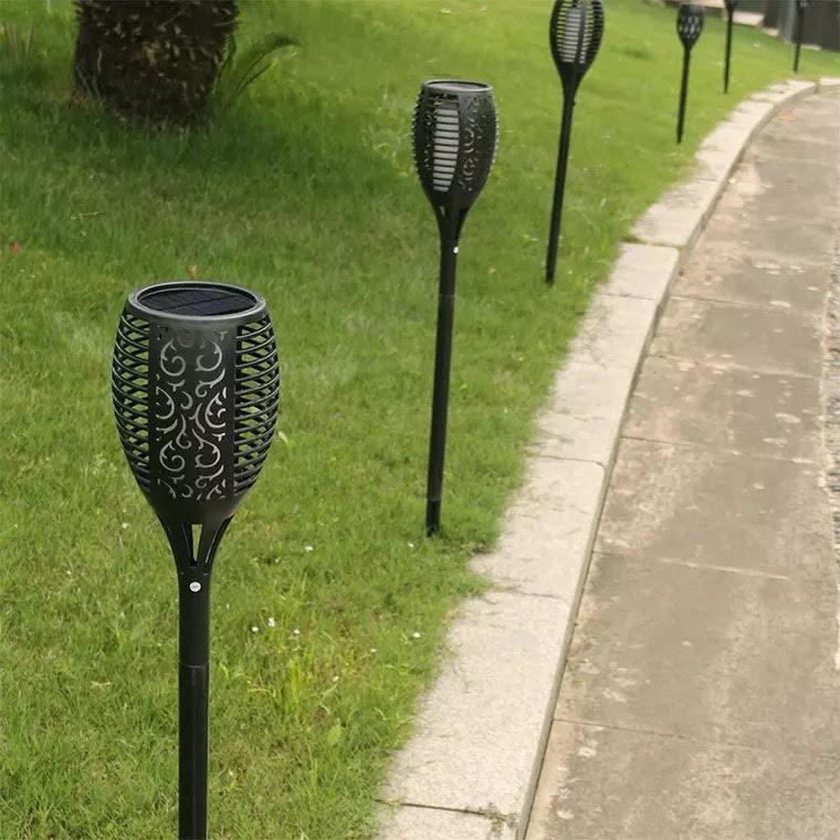 Tevric - Solar Powered Outdoor Garden Torches