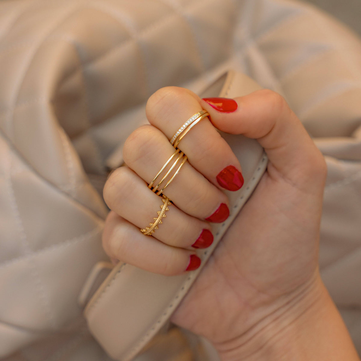 Sienna Double Zirconia Ring - Elegant Sparkle in Sterling Silver