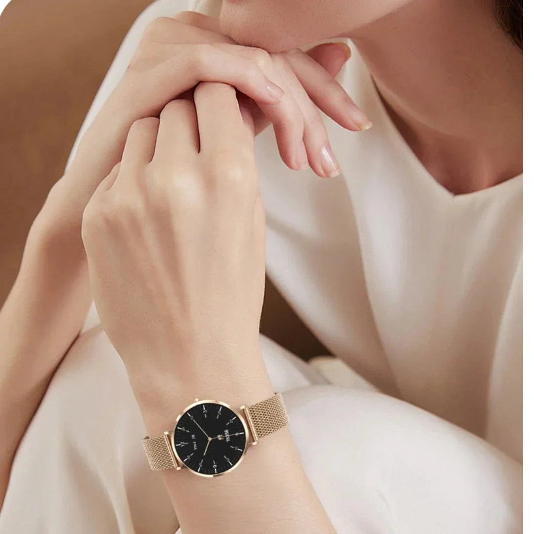 SlimFit Grace - Slim Smartwatch for Health Tracking and Connectivity