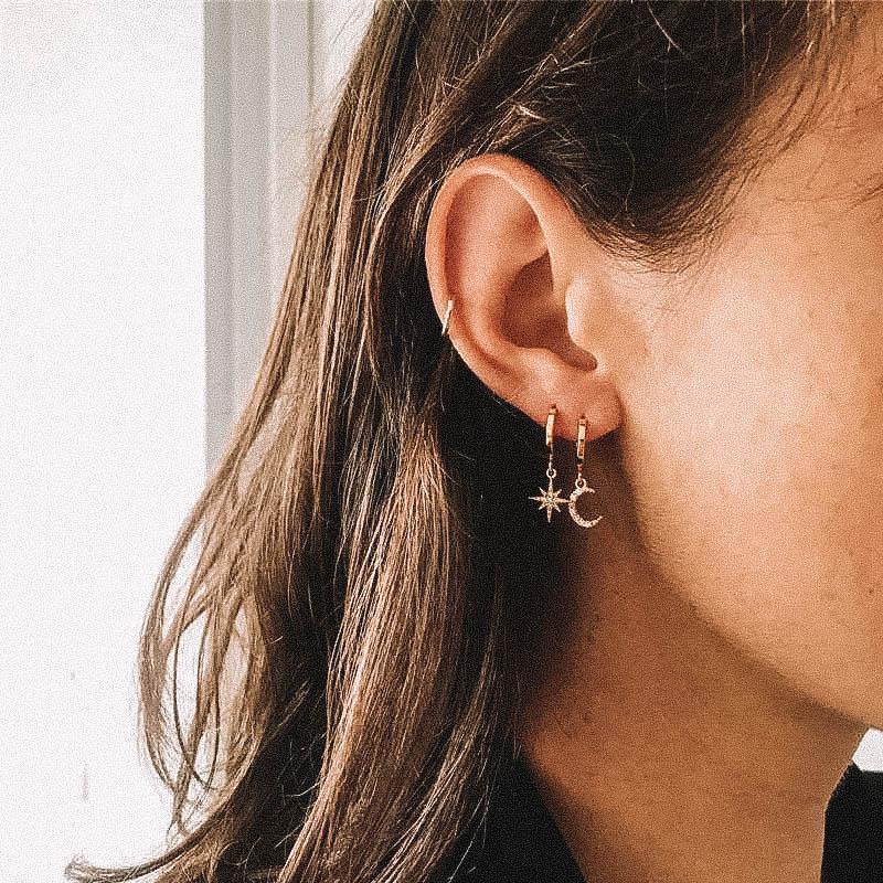 Ohalia - Moon and Star Earrings for Everyday Magic