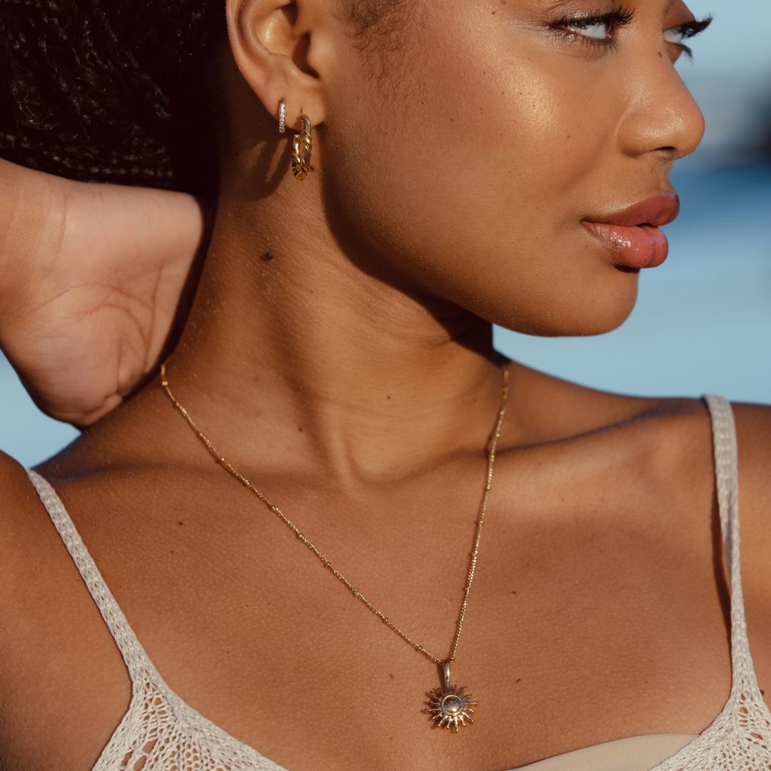 Uranova - Radiant Sun Pendant Necklace