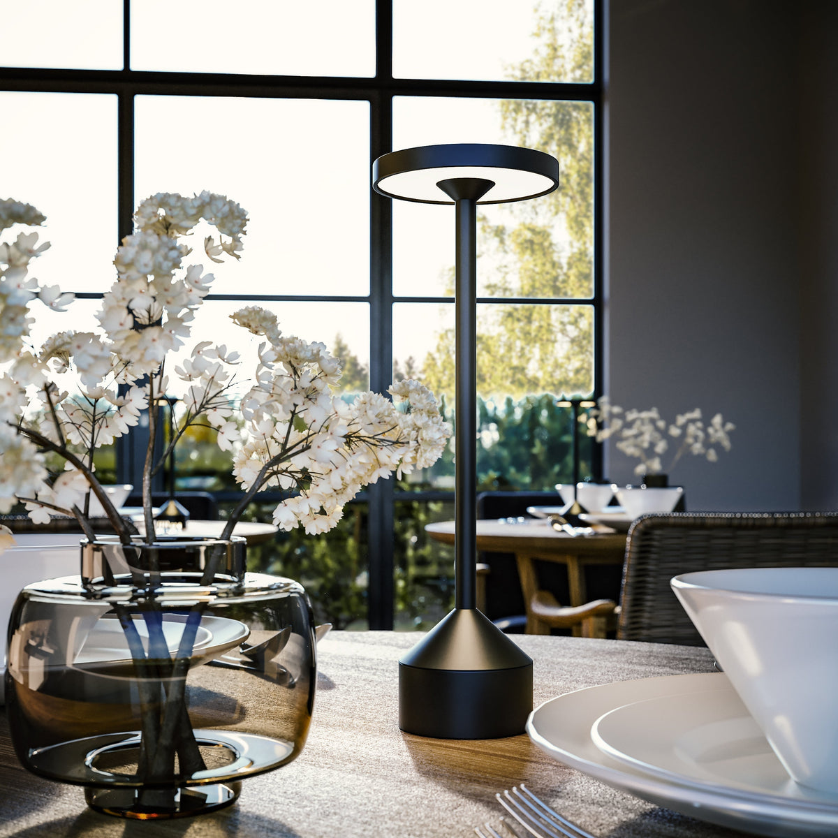 Stockholm Lighting - Elegant Cordless Table Lamp with Dimmer
