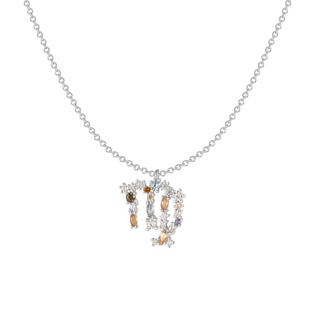 Celestia Zodiac Necklace - Sterling Silver Star Sign Pendant