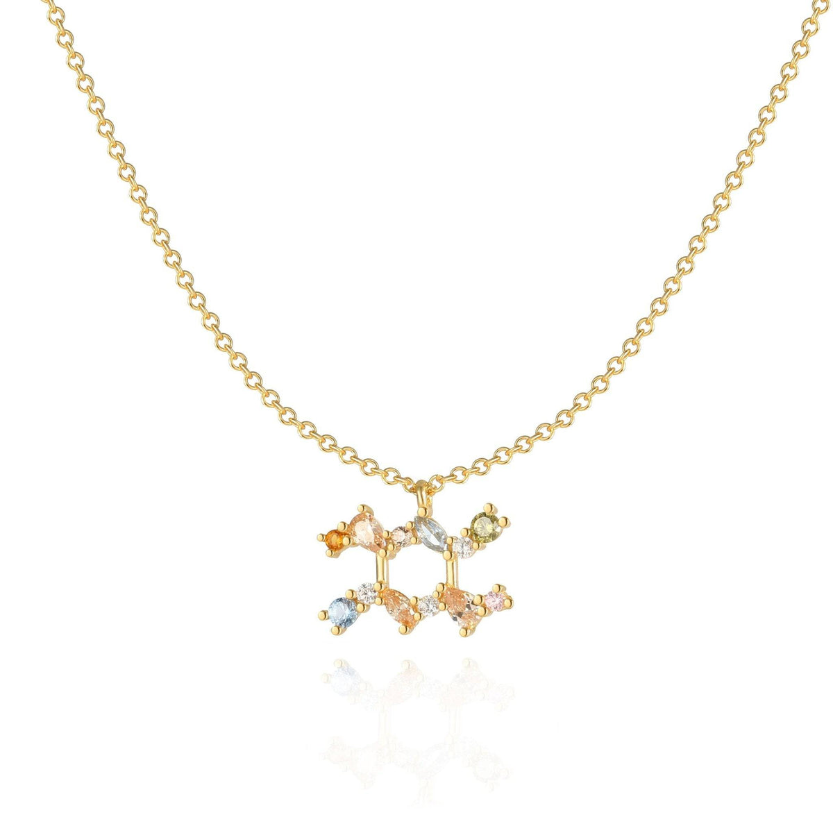 Celestia Zodiac Necklace - Sterling Silver Star Sign Pendant