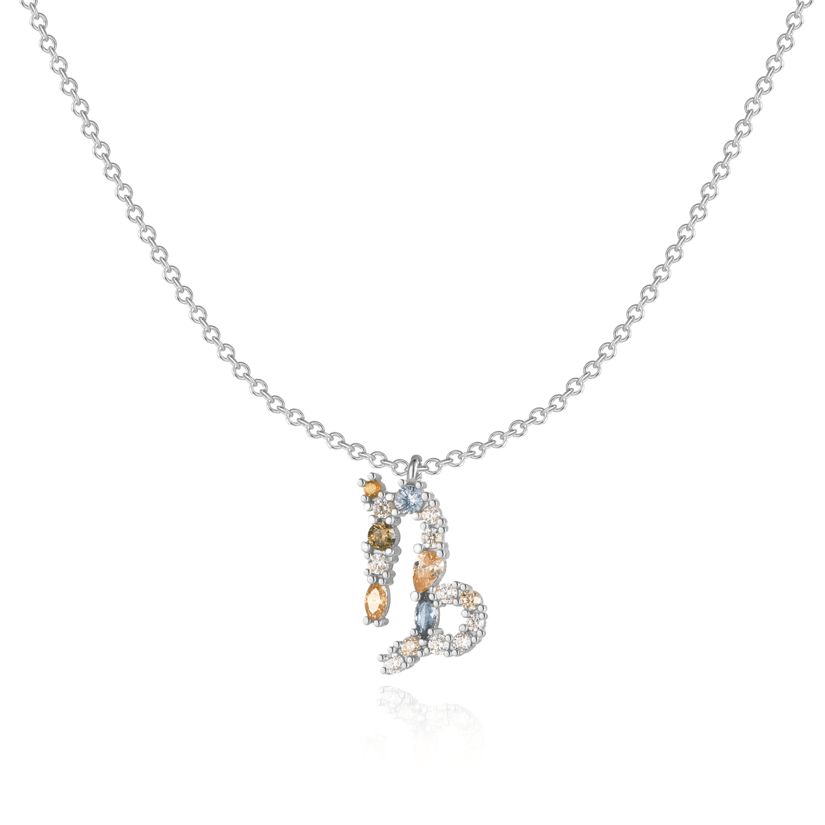 Celestia Zodiac Necklace - Sterling Silver Star Sign Pendant