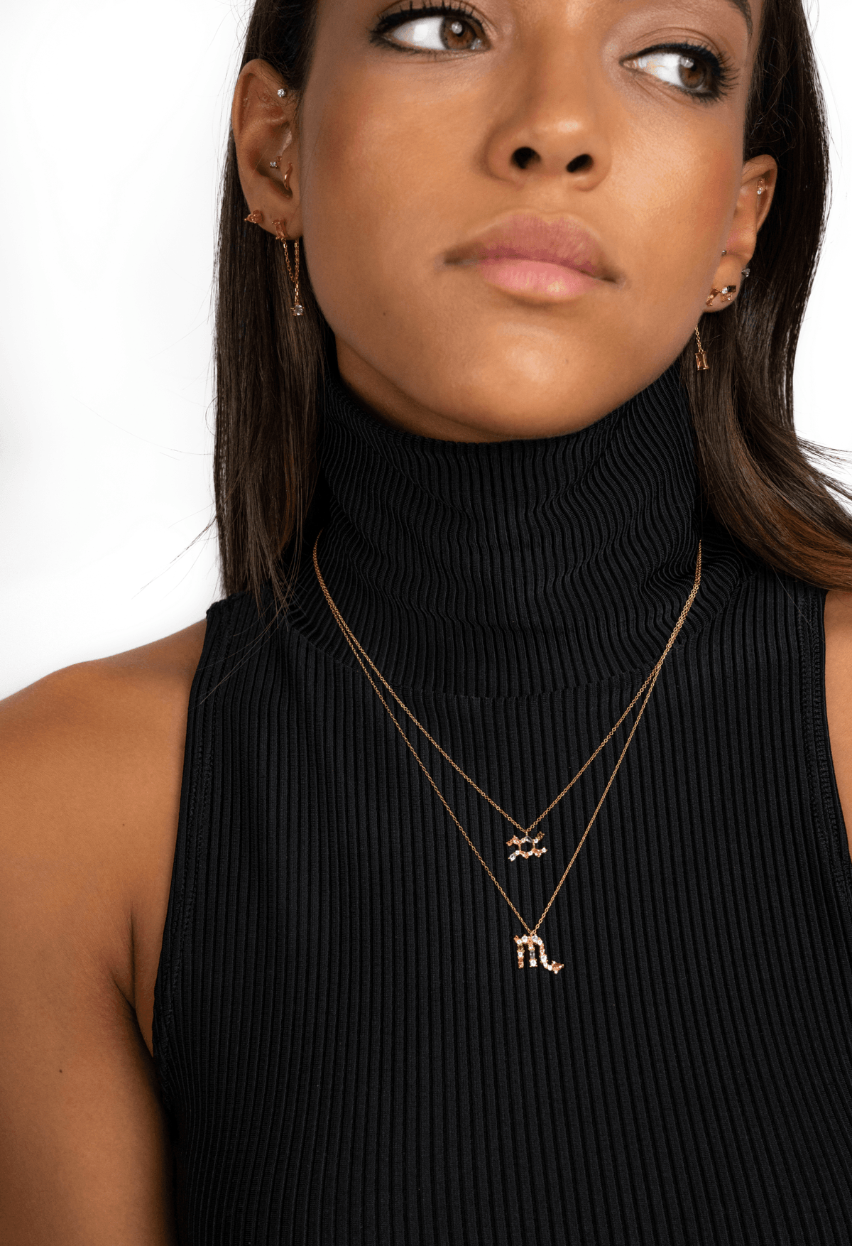 Celestia Zodiac Necklace - Sterling Silver Star Sign Pendant