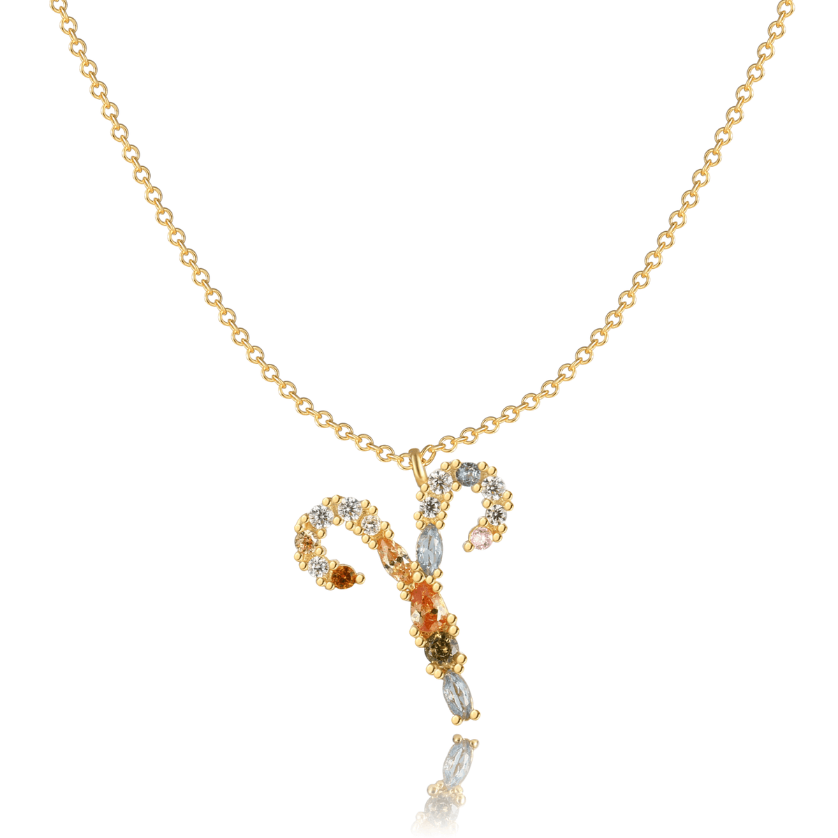 Celestia Zodiac Necklace - Sterling Silver Star Sign Pendant