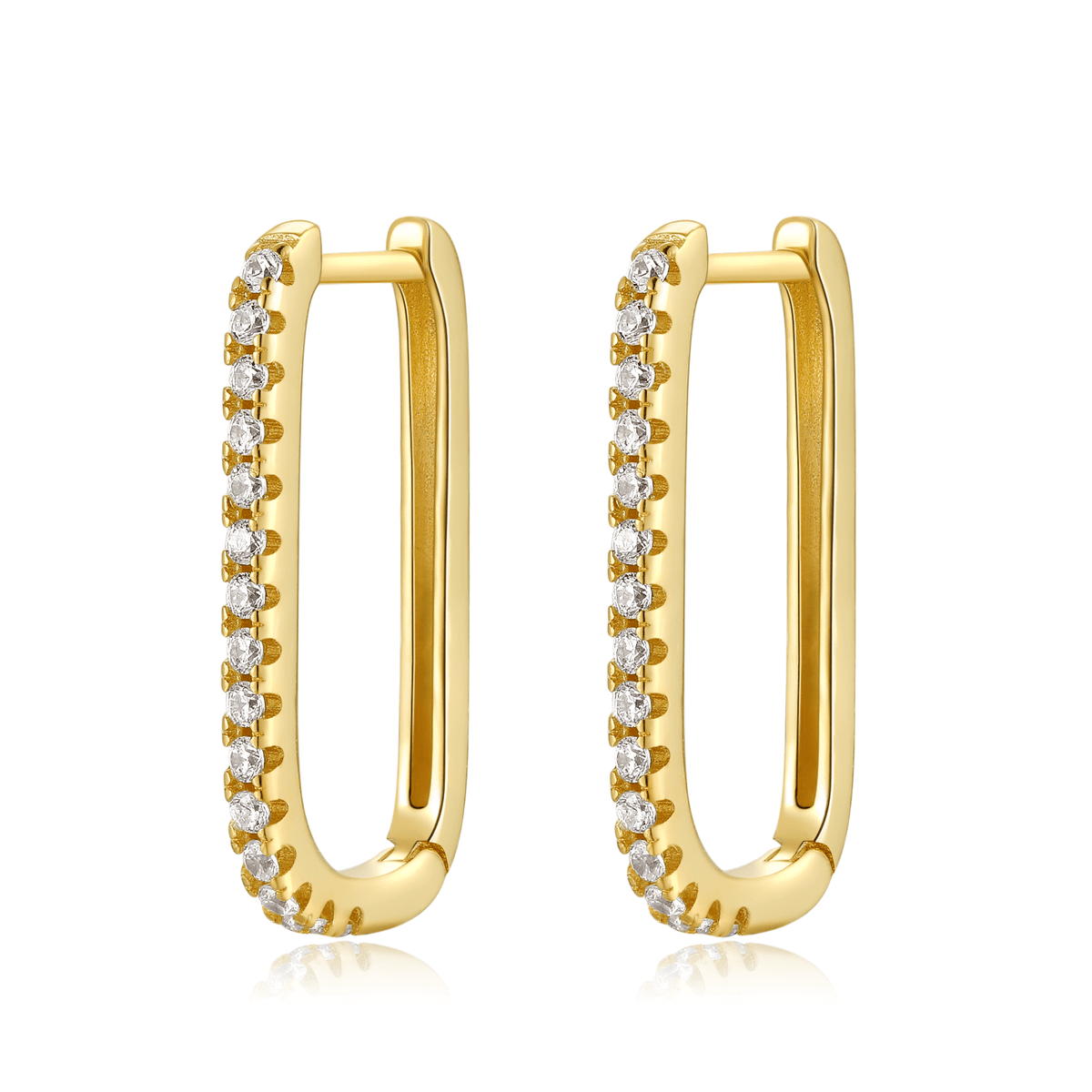 Inez - Vertical Zirconia Earrings for Radiant Everyday Elegance