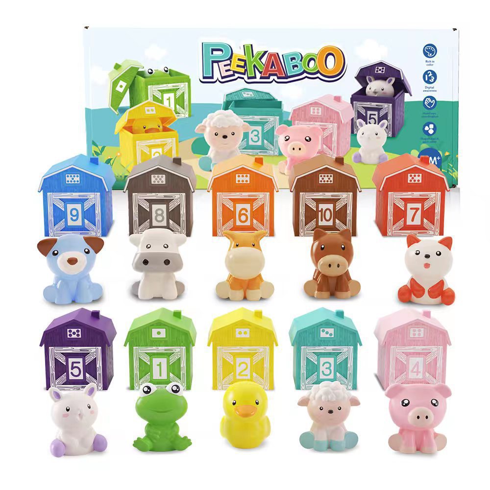 FarmVibes - Montessori Farm Animal Toy Set for Kids