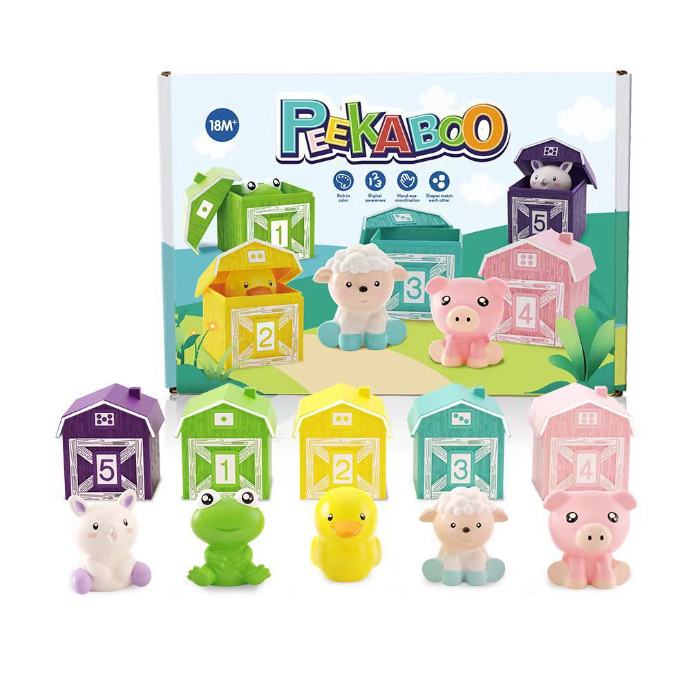 FarmVibes - Montessori Farm Animal Toy Set for Kids
