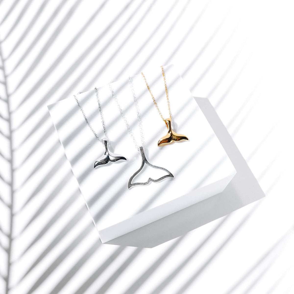 Elara Whale Tail Necklace - Elegant Ocean-Inspired Design