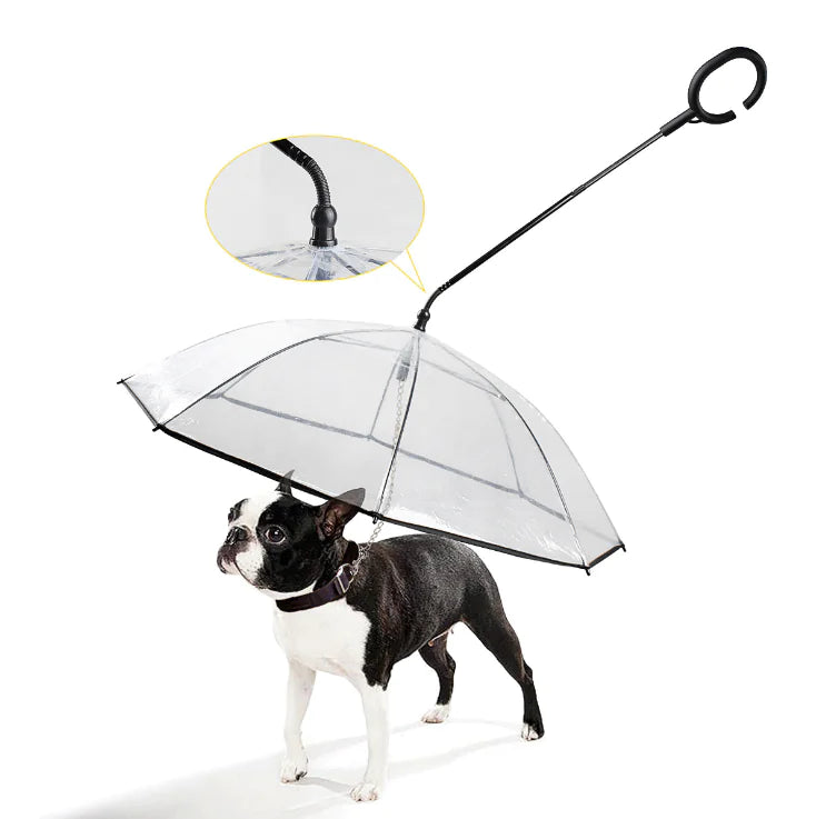 RainGuard Umbrella - Transparent Rain Shield for Dogs